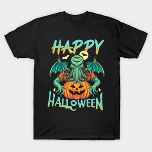 CTHULHU says HAPPY HALLOWEEN T-Shirt